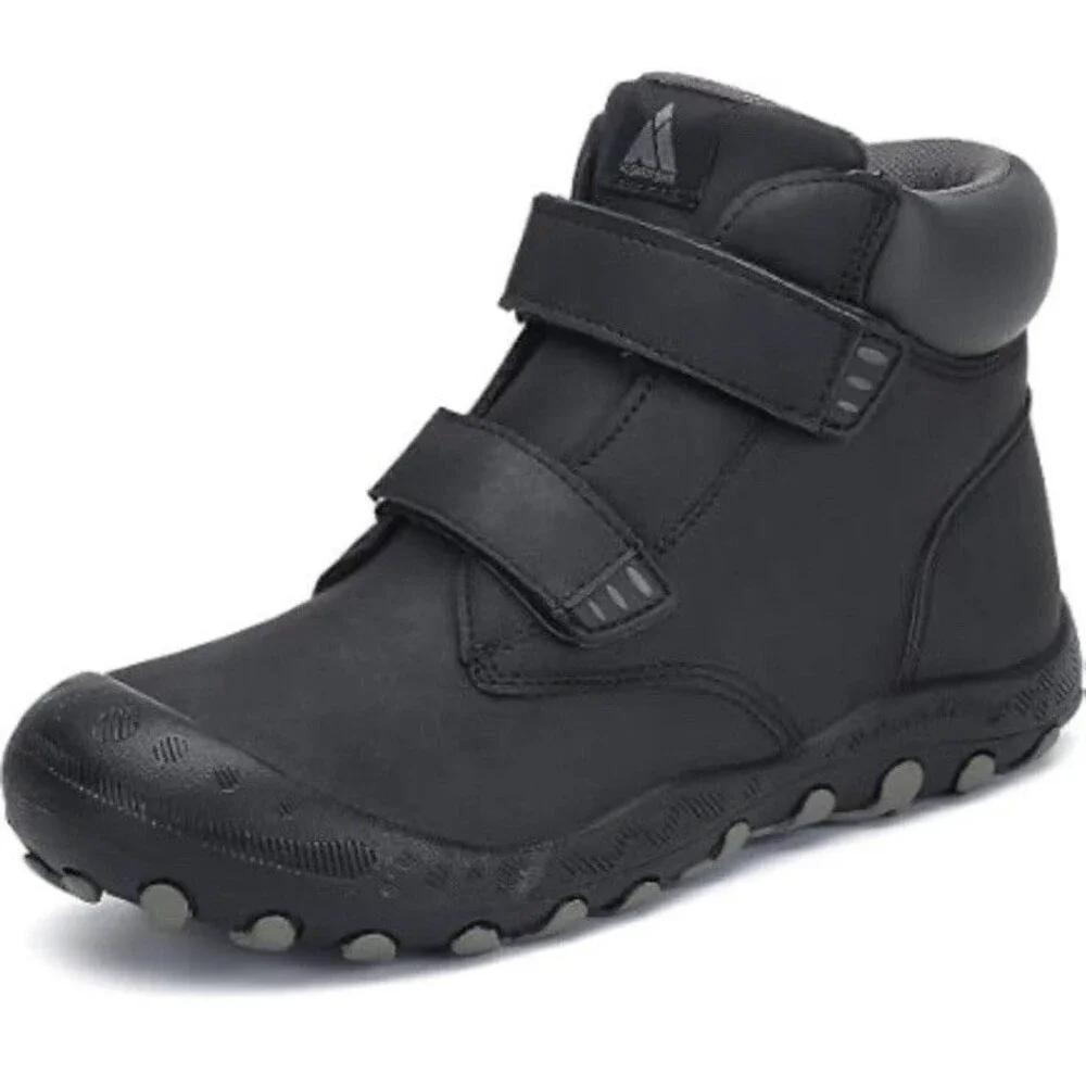 Mishansha Kids Hiking Boots Black Outdoor Trail Size 32 (1 Little Kids) Non Slip
